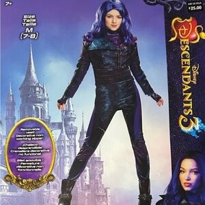 Disney Descendants 3 Mal Costume for Kids - Purple and Black